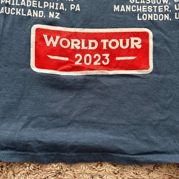 Luke Combs Wings World Tour 2023 Blue T-Shirt Unisex/Men’s Size 3X Band Tee - Picture 15 of 16
